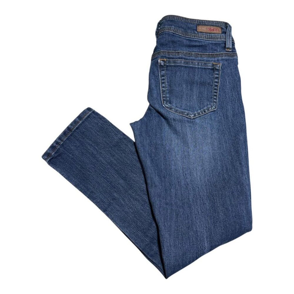 Bongo Cotton Polyester‎ Spandex Straight Leg Dark Wash Jeans Women's 3 26x27
